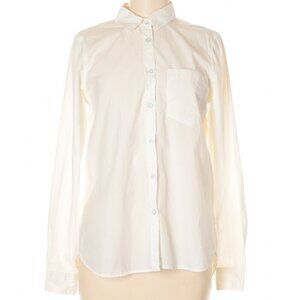 Madewell Crisp Cotton Button Down Shirt White Size Medium